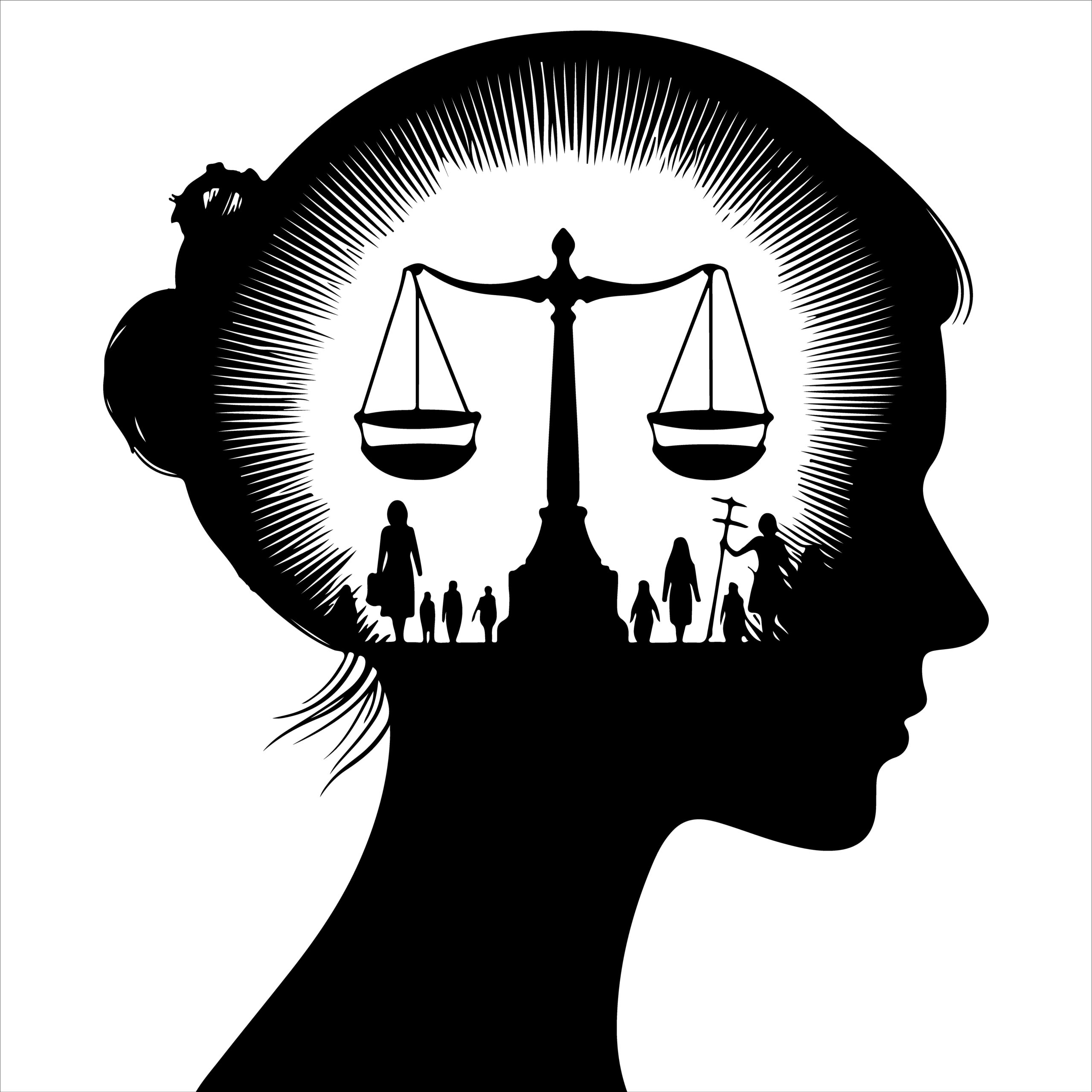 Justice Scale + Human Rights