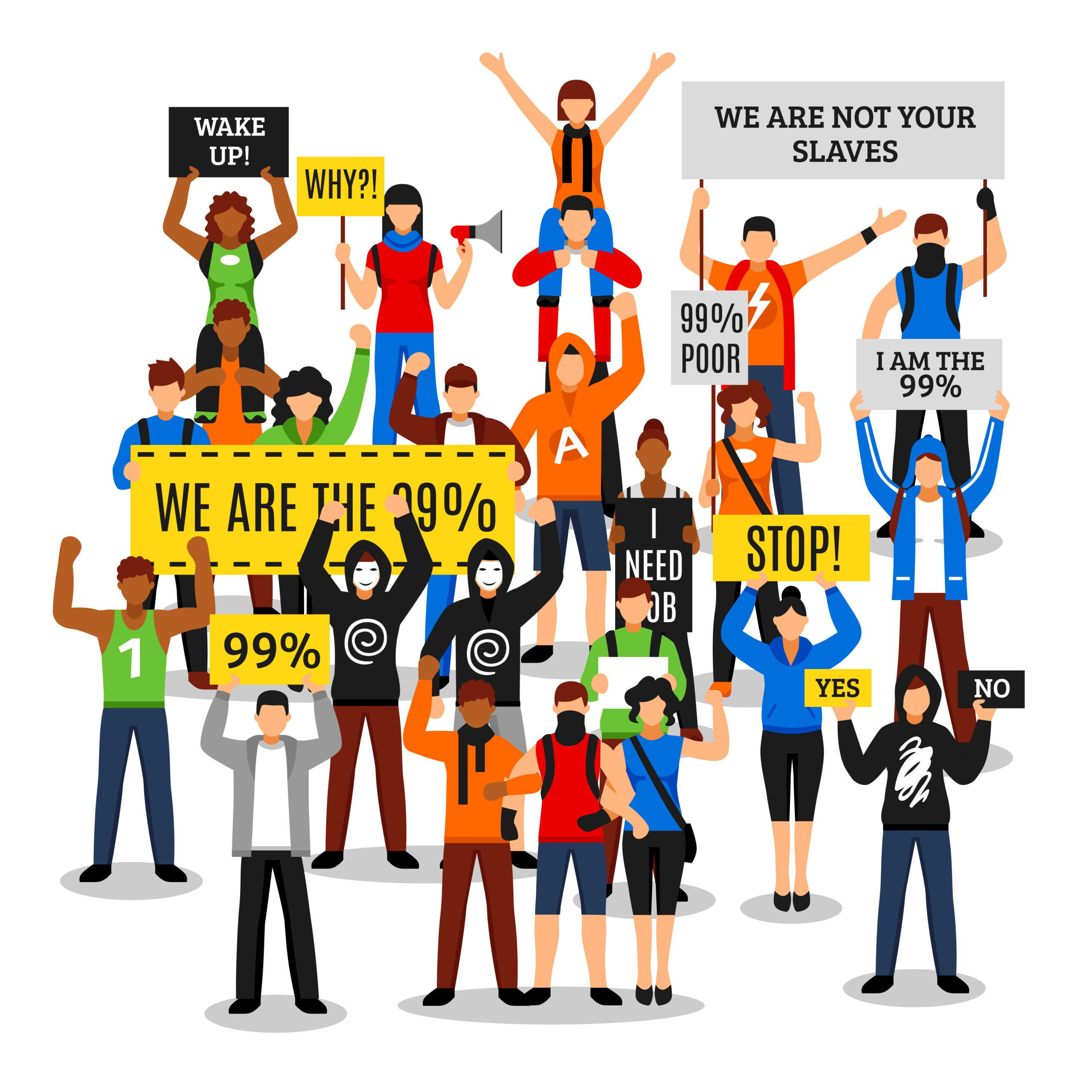 Diverse People / Equality Symbol / Democracy